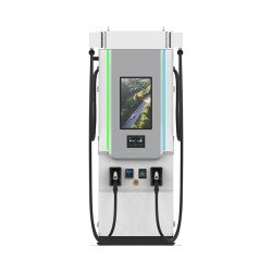 DC 480W Dual charger 2 xCCS2 with Eichrecht 500A  liquid cooled