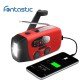 Multi-functional AM/FM Radio with Flashlight Solar, Crank, Rechargeable Battery, SOS Siren