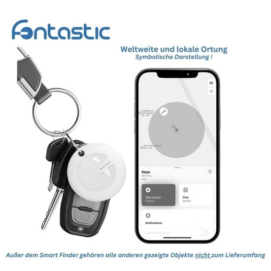 FonTag Smart Finder for "Find My" app, MFi certified, white