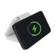 Foldable Wireless Magnetic Charging Station 15W Smartphone & Watch, Headphones, MagSafe comp white