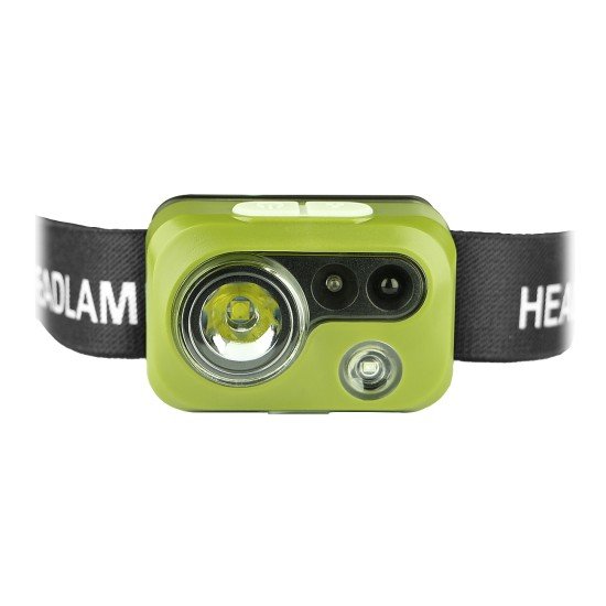 Fontastic LED headlamp "Goyo", rechargeable Lightweight, various light modes, IPX4 green