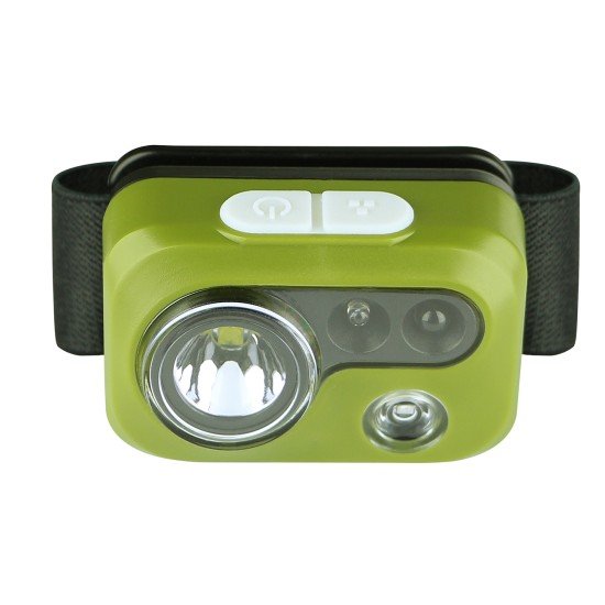 Fontastic LED headlamp "Goyo", rechargeable Lightweight, various light modes, IPX4 green