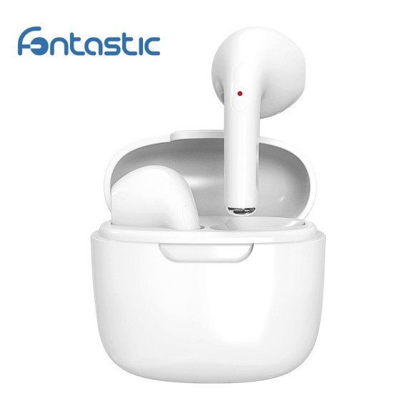 Fontastic TWS In-Ear Headset Pero, HD Sound white Touch Control, Handsfree, Auto Pairing, Ergonomic