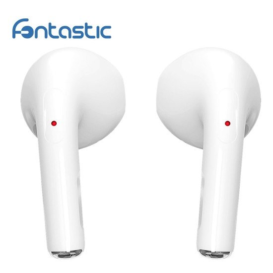Fontastic TWS In-Ear Headset Pero, HD Sound white Touch Control, Handsfree, Auto Pairing, Ergonomic