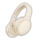 Wireless Headphone Tonic Active Noise Cancellation Line-In Function, Bass+, MIc, Vol. control, cream
