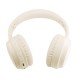 Wireless Headphone Tonic Active Noise Cancellation Line-In Function, Bass+, MIc, Vol. control, cream