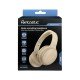 Wireless Headphone Tonic Active Noise Cancellation Line-In Function, Bass+, MIc, Vol. control, cream