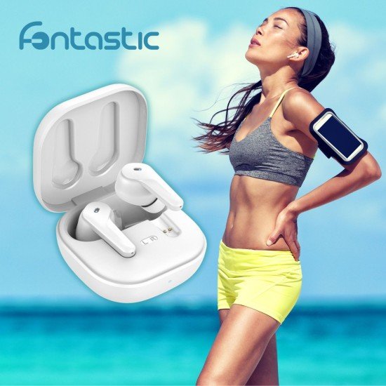 TWS In-Ear Headset "Cero" ANC digital ENC white Touch control, Type-C fast charging, Hall-Sensor