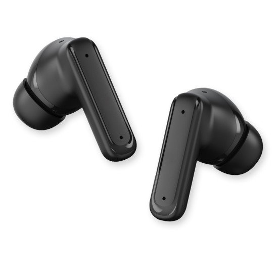Fontastic TWS In-Ear Headsets w/ Smart Case black 2.01" LCD-Display, ANC, EQ, Auto Pairing, "Dispa"