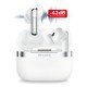 Fontastic TWS Headset &ldquo;Aura&rdquo; Hybrid ANC ENC white -42dB Noise Reduction, 6 Mic, Wireless Charging