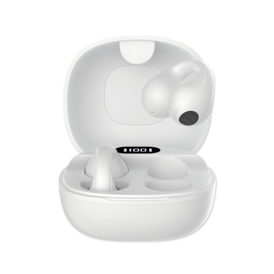 Fontastic OWS Wireless Open Ear Headphones white Comfortable, Touch Control, Charging Case &ldquo;Active"
