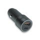 Car Charger &bdquo;Luma&ldquo; Dual Port, 38Watt, Grey Type-C Power Delivery USB-A Fast Charge Aluminum