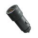 Car Charger &bdquo;Luma&ldquo; Dual Port, 38Watt, Grey Type-C Power Delivery USB-A Fast Charge Aluminum