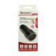 Car Charger &bdquo;Luma&ldquo; Dual Port, 38Watt, Grey Type-C Power Delivery USB-A Fast Charge Aluminum