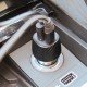 Car Charger &bdquo;Gran&ldquo; Dual Port, 20Watt, black Type-C PD + USB-A FC 3.0, PPS, Carbon Fiber Design