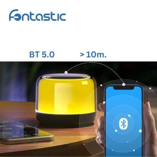 Wireless Speaker With 360 Degree LED light Show TWS, Card Reader, Type-C, Best Audio Performance