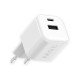 AC Charger MINI GaNto 35W Type-C PD + USB-A white Ultra-compact, PPS, T&Uuml;V / GS certificate white