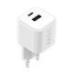 AC Charger MINI GaNto 35W Type-C PD + USB-A white Ultra-compact, PPS, T&Uuml;V / GS certificate white