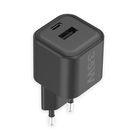 AC Charger MINI GaNto 35W Type-C PD + USB-A Ultra-compact, PPS, T&Uuml;V / GS certificate black