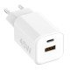 AC Charger MINI GaNto 45W Type-C PD + USB-A FC Ultra-compact, intelligent charging PPS, white