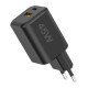 AC Charger MINI GaNto 45W Type-C PD + USB-A FC Ultra-compact, intelligent charging PPS, black
