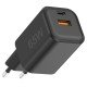 AC Charger MINI GaNto 65W Type-C PD + USB-A FC Ultra-compact, intelligent charging PPS, black