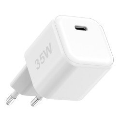 AC Charger MINI GaNto 35W single Type-C PD Compact intelligent charging high efficiency white