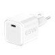 AC Charger MINI GaNto 65W single Type-C PD PPS Compact High Efficiency T&Uuml;V-GS certificate white