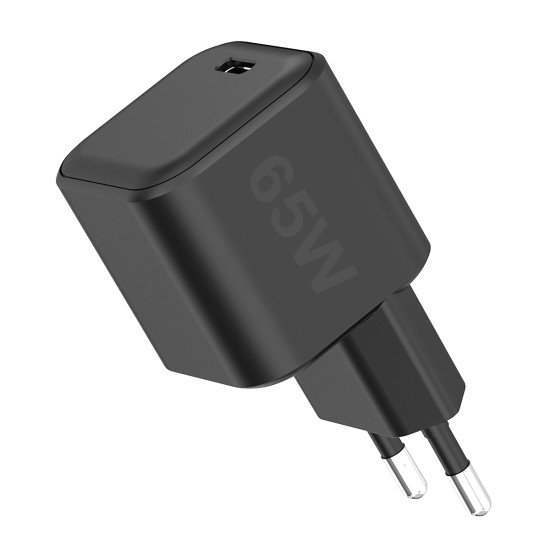 AC Charger MINI GaNto 65W single Type-C PD PPS Compact High Efficiency T&Uuml;V-GS certificate black