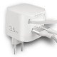 Fontastic 35W GaN Charger with retractable cable Type-C + A Ports, Cable Type-C PD FC &ldquo;Zap" white