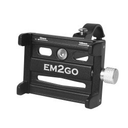 Bicycle/E-Scooter Aluminum Holder black adjustable from 55 to 100mm (4-7.2 Inch)