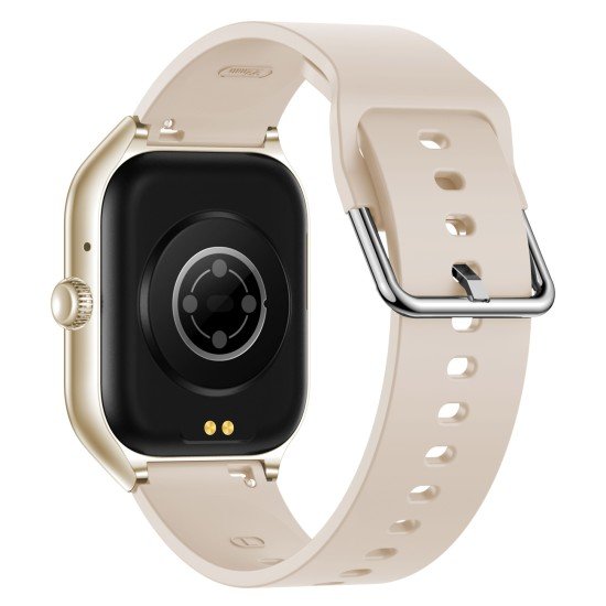 Smartwatch Timor 2.01" Display, BT Call champagne Music Control, Split Screen, Interchangeable Strap