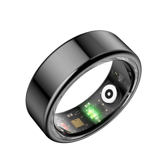 Fontastic Smart Ring Fitness Heart Rate Tracker #9 Long battery life, Dust & Waterproof 5ATM, Black