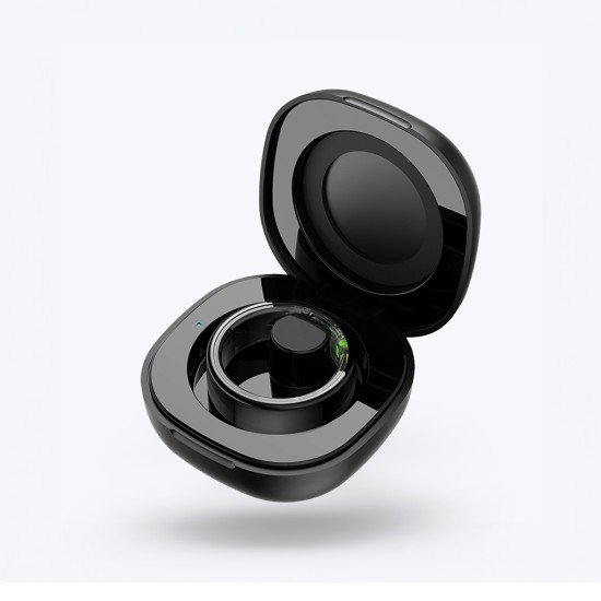 Fontastic Smart Ring Fitness Heart Rate Tracker#10 Long battery life, Dust & Waterproof 5ATM, Black