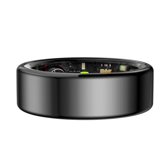 Fontastic Smart Ring Fitness Heart Rate Tracker#12 Long battery life, Dust & Waterproof 5ATM, Black
