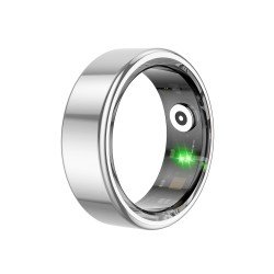 Fontastic Smart Ring Fitness Heart Rate Tracker #8 Long battery life, Dust & Waterproof 5ATM, Silver