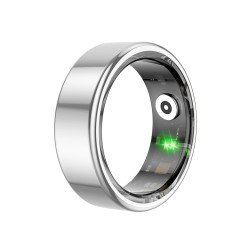 Fontastic Smart Ring Fitness Heart Rate Tracker #9 Long battery life, Dust & Waterproof 5ATM, Silver