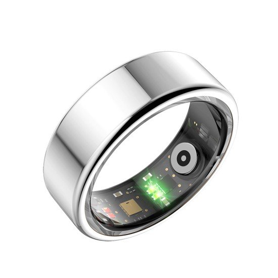 Fontastic Smart Ring Fitness Heart Rate Tracker #9 Long battery life, Dust & Waterproof 5ATM, Silver