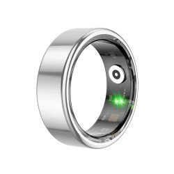 Fontastic Smart Ring Fitness Heart Rate Tracker#10 Long battery life, Dust & Waterproof 5ATM, Silver