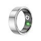 Fontastic Smart Ring Fitness Heart Rate Tracker#10 Long battery life, Dust & Waterproof 5ATM, Silver