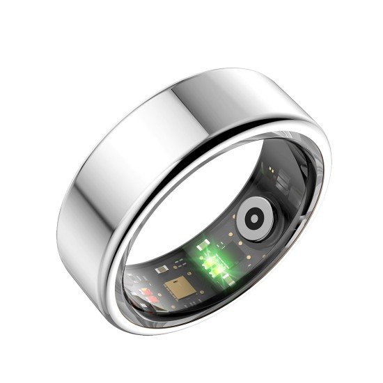 Fontastic Smart Ring Fitness Heart Rate Tracker#11 Long battery life, Dust & Waterproof 5ATM, Silver