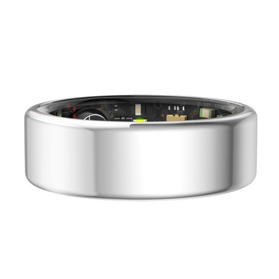 Fontastic Smart Ring Fitness Heart Rate Tracker#13 Long battery life, Dust & Waterproof 5ATM, Silver
