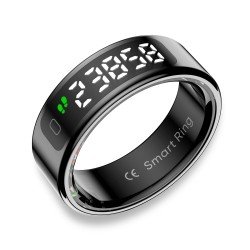 Fontastic Smart Ring with display Fyri DIVO size 9 Fitness and health tracker long battery life black