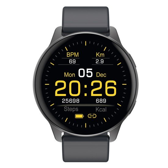 Fontastic Smartwatch Altis 1.50&rdquo; Display, black Hands-Free Function, Music Control, Heart Rate