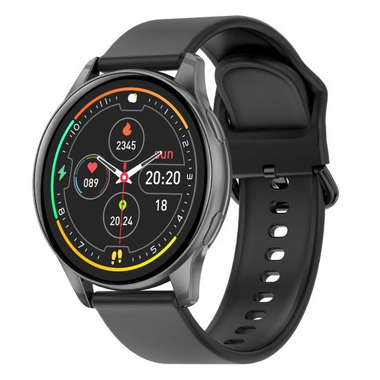 Fontastic Smartwatch Altis 1.50&rdquo; Display, black Hands-Free Function, Music Control, Heart Rate