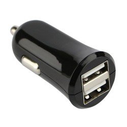 Car charger Twin USB Picco 1.2A black 